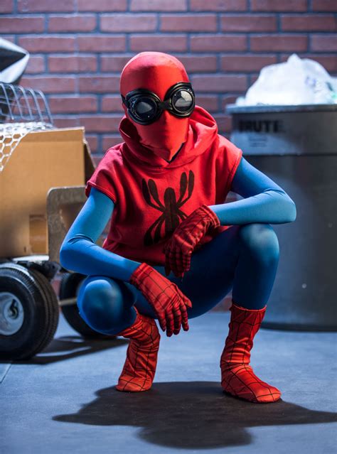 homemade spiderman costume